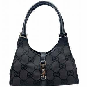GUCCI Black Leather Jackie Bag